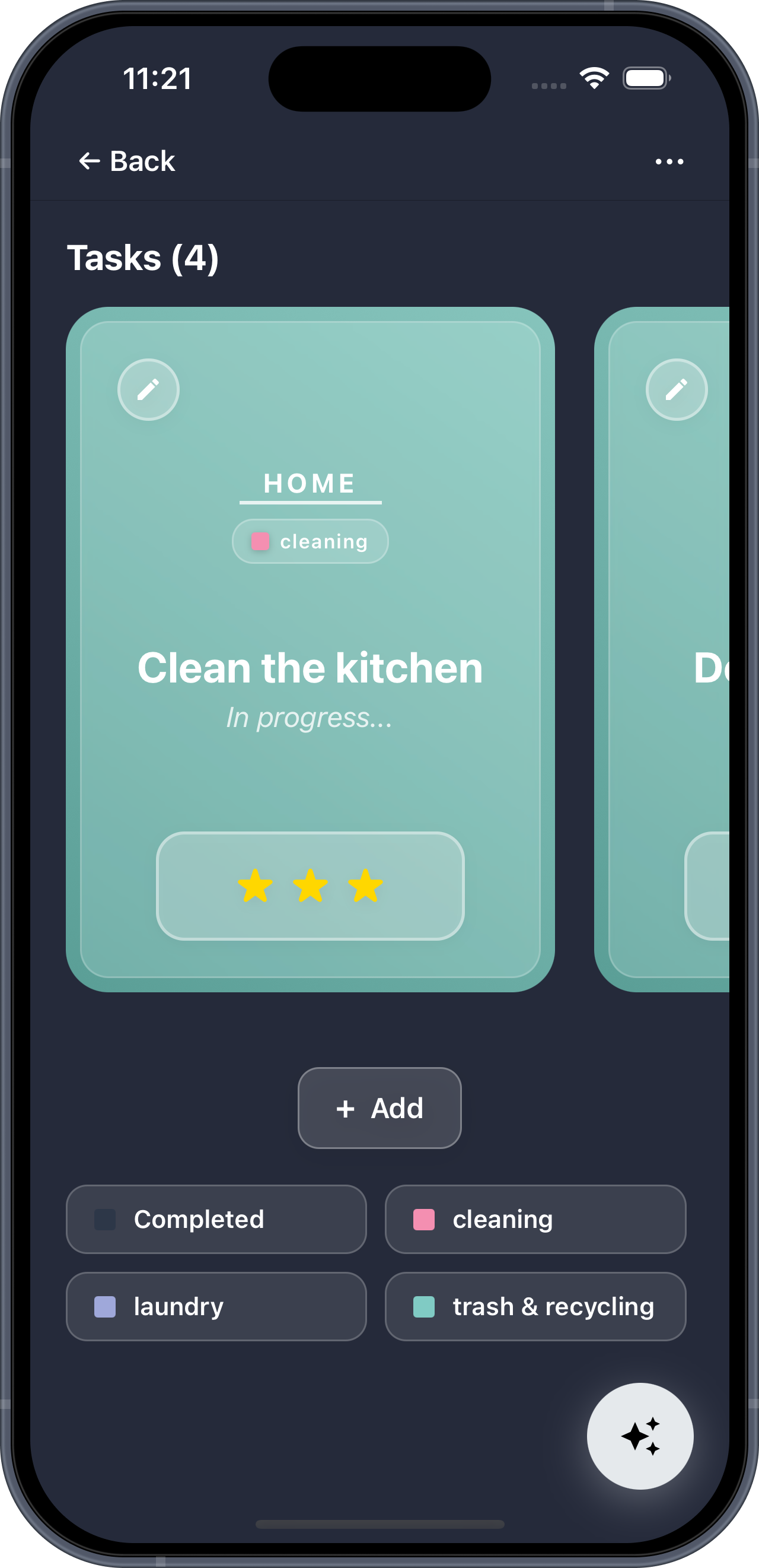 Memento card preview
